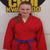 Commerce Choi Kwang Do Blackbelt Club Students - Kayleigh Mills